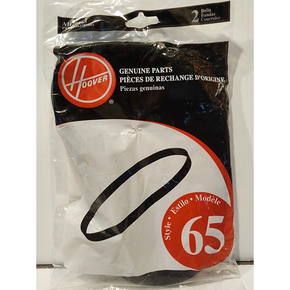 Hoover Genuine Parts Style 65AH20065 Replacement belts (2)‎ Windtunnel  T-Series